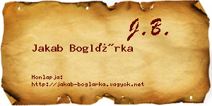 Jakab Boglárka névjegykártya