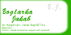 boglarka jakab business card